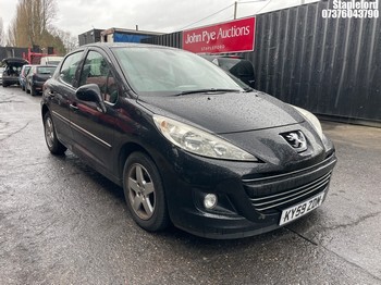 Location: Stapleford - 2009 PEUGEOT 207 SPORT 5 DOOR HATCHBACK REG: KY59ZDM, 1397cc PETROL, 5 SPEED MANUAL PETROL, Former Keepers: 1, Keys: Yes, MOT Expiry date: 17/10/2026