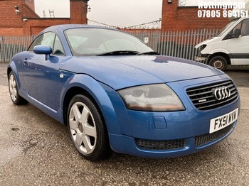 Location: Nottingham - 2001 AUDI TT QUATTRO (225BHP) COUPE REG: FX51WVW, 1781cc PETROL, 6 SPEED MANUAL PETROL, Former Keepers: 2, Keys: Yes, MOT Expiry date: 17/11/2025