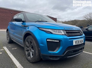 Location: Birmingham - 2018 LAND ROVER R ROVER EVOQUE LANDMARK T Estate REG: VE18NUW, 1999cc Diesel, 9 Speed Auto Diesel, Former Keepers: 0, Keys: Yes, MOT Expiry date: 15/10/2026