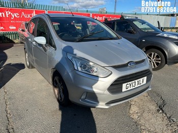 Location: BELVEDERE - 2013 FORD B-MAX ZETEC TURBO MPV REG: GY13XLV, 998cc Petrol, 5 Speed Manual Petrol, Former Keepers: 2, Keys: No, MOT: Expiry date06/07/2026