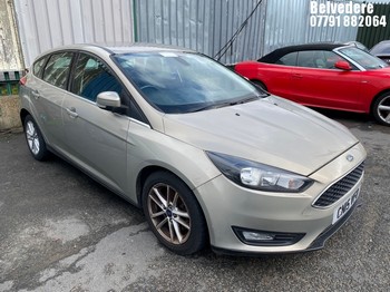 Location: Belvedere - 2015 FORD FOCUS ZETEC AUTO 5 Door Hatchback REG: CN15VFO, Keys: No, MOT Expiry date: 07/08/2025, 1596 Petrol, 6 Speed Auto Petrol, Former Keepers: 3