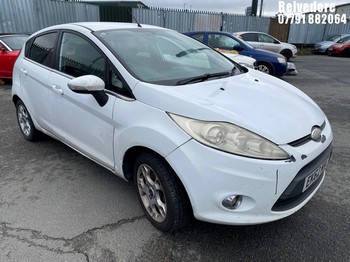Location: Belvedere - 2012 FORD FIESTA ZETEC 5 Door Hatchback REG: EK62MXC, Keys: No, MOT Expiry date: 03/09/2025, 1242 Petrol, 5 Speed Manual Petrol, Former Keepers: 5