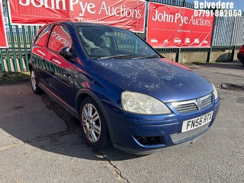 Location: Belvedere - 2006 VAUXHALL CORSA ACTIVE AUTO 3 Door Hatchback REG: FN56RTX, Keys: No, MOT Expiry date: 13/12/2025, 1389 Petrol, 4 Speed Auto Petrol, Former Keepers: 4