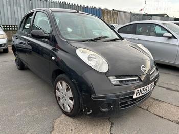 Location: Belvedere - 2006 NISSAN MICRA SE AUTO 5 Door Hatchback REG: RN55LDU, Keys: No, MOT Expiry date: 02/12/2025, 1240 Petrol, 4 Speed Auto Petrol, Former Keepers: 4