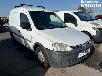 Location: Belvedere - 2009 VAUXHALL COMBO 1700 CDTI Car Derived Van REG: HV09RKJ, Keys: No, MOT Expiry date: 09/06/2025, 1248 Diesel, 5 Speed Manual Diesel, Former Keepers: 4