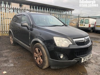 Location: Edinburgh - 2012 VAUXHALL ANTARA EXCLUSIV CDTI S/S 5 Door Hatchback REG: DF12KRV, Keys: No, MOT Expiry date: 12/10/2025, 2231 Diesel, 6 Speed Manual Diesel, Former Keepers: 6
