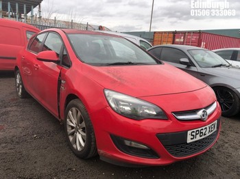 Location: Edinburgh - 2012 VAUXHALL ASTRA ACTIVE 5 Door Hatchback REG: SP62XEN, Keys: No, MOT Expiry date: 09/09/2025, 1398 Petrol, 5 Speed Manual Petrol, Former Keepers: 6