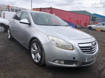 Location: Edinburgh - 2009 VAUXHALL INSIGNIA SRI 160 CDTI 5 Door Hatchback REG: SE09CHJ, Keys: No, MOT Expiry date: 03/07/2026, 1956 Diesel, 6 Speed Manual Diesel, Former Keepers: 5
