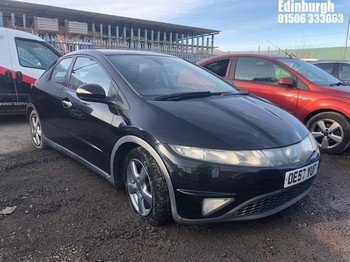 Location: Edinburgh - 2008 HONDA CIVIC ES I-VTEC 5 Door Hatchback REG: OE57YUF, Keys: No, MOT Expiry date: 25/11/2026, 1799 Petrol, 6 Speed Manual Petrol, Former Keepers: 5
