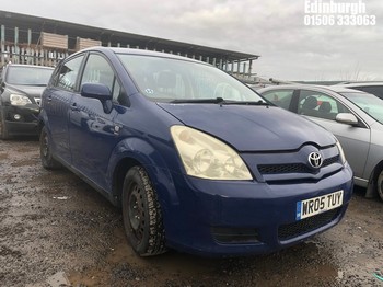 Location: Edinburgh - 2005 TOYOTA COROLLA VERSO VVT-I T2 MPV REG: WR05TUY, Keys: No, MOT Expiry date: 05/05/2025, 1598 Petrol, 5 Speed Manual Petrol, Former Keepers: 4