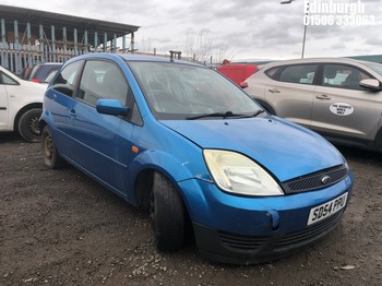 Location: Edinburgh - 2004 FORD FIESTA LX 3 Door Hatchback REG: SD54PPU, Keys: No, MOT Expiry date: 15/01/2026, 1242 Petrol, 5 Speed Manual Petrol, Former Keepers: 7