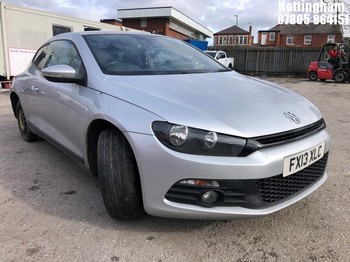 Location: Nottingham - 2013 VOLKSWAGEN SCIROCCO GT BLUEMOTN TECH Coupe REG: FX13XLC, Keys: No, MOT Expiry date: 26/11/2025, 1968 Diesel, 6 Speed Manual Diesel, Former Keepers: 5