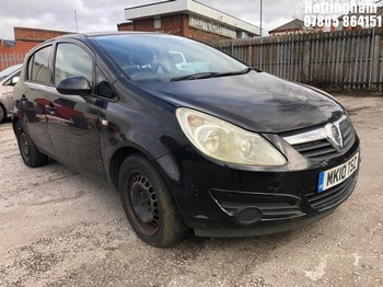 Location: Nottingham - 2010 VAUXHALL CORSA EXC-IV CDTI73 EFLEX 5 Door Hatchback REG: MK10TSZ, Keys: No, MOT Expiry date: 28/07/2025, 1248 Diesel, 5 Speed Manual Diesel, Former Keepers: 8
