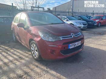 Location: Mitcham - 2014 CITROEN C3 VTR + 5 Door Hatchback REG: HY64AFA, Keys: No, MOT Expiry date: 18/11/2025, 1199 Petrol, 5 Speed Manual Petrol, Former Keepers: 2
