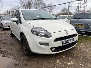 Location: Mitcham - 2012 FIAT PUNTO EASY 5 Door Hatchback REG: NJ62YYX, Keys: No, MOT Expiry date: 12/08/2026, 1368 Petrol, 5 Speed Manual Petrol, Former Keepers: 7