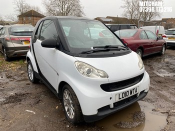 Location: Mitcham - 2010 SMART FORTWO PASSION CDI 54 A Coupe REG: LO10WTA, Keys: No, MOT Expiry date: 09/09/2025, 799 Diesel, 5 Speed Auto Diesel, Former Keepers: 6
