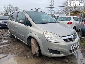 Location: Mitcham - 2009 VAUXHALL ZAFIRA EXCLUSIV MPV REG: GF09YXL, Keys: No, MOT Expiry date: 15/11/2023, 1796 Petrol, 5 Speed Manual Petrol, Former Keepers: 4