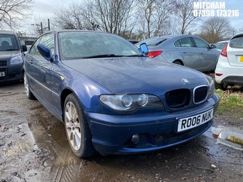 Location: Mitcham - 2006 BMW 318CI ES AUTO Coupe REG: RO06NUK, Keys: No, MOT Expiry date: 09/08/2025, 1995 Petrol, 5 Speed Auto Petrol, Former Keepers: 7