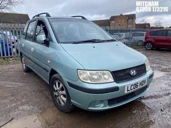 Location: Mitcham - 2006 HYUNDAI MATRIX CDX AUTO MPV REG: LC06HDV, Keys: No, MOT Expiry date: 28/08/2026, 1795 Petrol, 4 Speed Auto Petrol, Former Keepers: 4