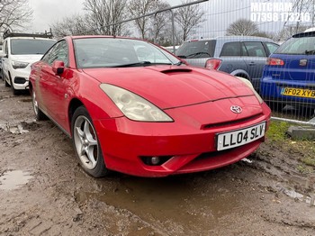 Location: Mitcham - 2004 TOYOTA CELICA VVTI Coupe REG: LL04SLV, Keys: No, MOT Expiry date: 10/12/2025, 1794 Petrol, 6 Speed Manual Petrol, Former Keepers: 6