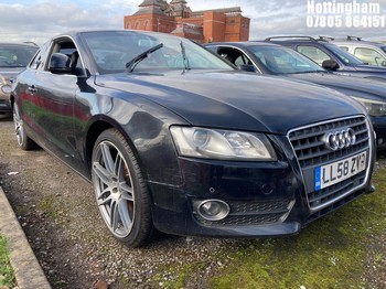 Location: Nottingham - 2009 AUDI A5 TFSI Coupe REG: LL58ZVO, Keys: No, MOT Expiry date: 11/11/2025, 1984 Petrol, 6 Speed Manual Petrol, Former Keepers: 7