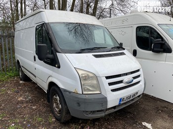 Location: Mitcham - 2008 FORD TRANSIT 110 T350M TREND F Panel Van REG: RJ58AKP, Keys: No, MOT Expiry date: 21/05/2025, 2198 Diesel, 5 Speed Manual Diesel, Former Keepers: 9