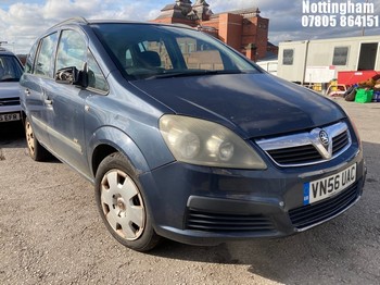Location: Nottingham - 2006 VAUXHALL ZAFIRA LIFE MPV REG: VN56UAC, Keys: No, MOT Expiry date: 10/01/2025, 1598 Petrol, 5 Speed Manual Petrol, Former Keepers: 6