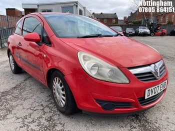 Location: Nottingham - 2007 VAUXHALL CORSA EXPRESSION 3 Door Hatchback REG: DV07EHB, Keys: No, MOT Expiry date: 10/08/2026, 998 Petrol, 5 Speed Manual Petrol, Former Keepers: 9