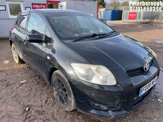 Location: PETERBOROUGH - 2008 TOYOTA AURIS T3 VVT-I 5 Door Hatchback REG: FD08NFA, 1598cc Petrol, 5 Speed Manual Petrol, Former Keepers: 10, Keys: No, MOT: Expiry date09/02/2026