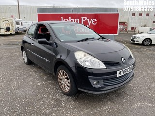 Location: South Wales - 2008 RENAULT CLIO DYNAMIQUE 16V 3 Door Hatchback REG: MT08CDN, Keys: No, MOT Expiry date: 02/11/2025, 1149 Petrol, 5 Speed Manual Petrol, Former Keepers: 7