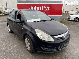 Location: South Wales - 2007 VAUXHALL CORSA CLUB A/C 5 Door Hatchback REG: CK57LUR, Keys: No, MOT Expiry date: 07/10/2025, 1229 Petrol, 5 Speed Manual Petrol, Former Keepers: 3