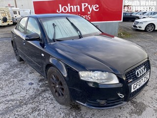 Location: South Wales - 2007 AUDI A4 S LINE SE TDI 4 Door Saloon REG: GF07ZSZ, Keys: No, MOT Expiry date: 01/01/2026, 1986 Diesel, 6 Speed Manual Diesel, Former Keepers: 9