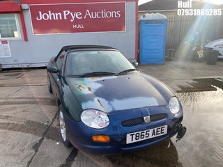 Location: Hull - 1999 MG MGF 1.8I VVC Sports REG: T865AEE, Keys: No, MOT Expiry date: 11/02/2026, 1796 Petrol, 5 Speed Manual Petrol, Former Keepers: 2