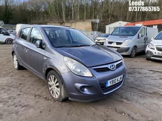 Location: Leeds - 2010 HYUNDAI I20 STYLE 5 Door Hatchback REG: YB10KJN, Keys: No, MOT Expiry date: 22-12-2025, 1396 Petrol, 5 Speed Manual Petrol, Former Keepers: 3