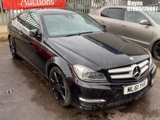 Location: Hayes - 2011 MERCEDES-BENZ C250 AMG SPORT ED125 CDI Coupe REG: ML61YHX, Keys: No, MOT Expiry date: 27/01/2026, 2143 Diesel, 7 Speed Auto Diesel, Former Keepers: 7