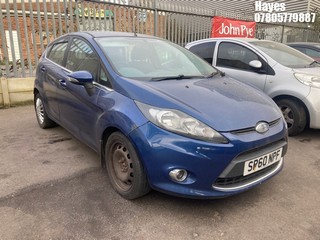 Location: Hayes - 2010 FORD FIESTA ZETEC 95 5 Door Hatchback REG: SP60NPF, Keys: No, MOT Expiry date: 18/11/2025, 1388 Petrol, 5 Speed Manual Petrol, Former Keepers: 7