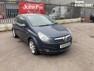Location: Hayes - 2008 VAUXHALL CORSA SXI 3 Door Hatchback REG: SN58KKO, Keys: No, MOT Expiry date: 10/11/2026, 1229 Petrol, 5 Speed Manual Petrol, Former Keepers: 4