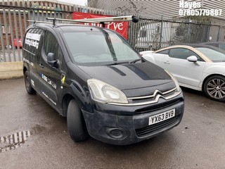 Location: Hayes - 2013 CITROEN BERLINGO 625 ENTERPRISE H Panel Van REG: YX63BVB, Keys: No, MOT Expiry date: 06/07/2025, 1560 Diesel, 5 Speed Manual Diesel, Former Keepers: 4
