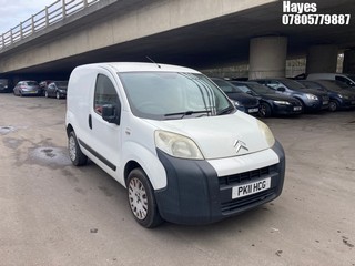 Location: Hayes - 2011 CITROEN NEMO 660 LX STOP & START Panel Van REG: PK11HCG, Keys: No, MOT Expiry date: 06/05/2026, 1248 Diesel, 5 Speed Manual Diesel, Former Keepers: 7