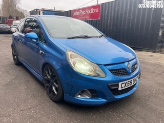 Location: Stapleford - 2009 VAUXHALL CORSA VXRACING 3 Door Hatchback REG: CX59UHZ, Keys: Yes, MOT Expiry date: 02/05/2026, 1598 Petrol, 6 Speed Manual Petrol, Former Keepers: 3
