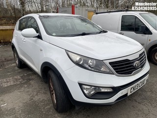 Location: Manchester - 2013 KIA SPORTAGE 1 CRDI Estate REG: CK13CUU, 1685 Diesel, 6 Speed Manual Diesel, Former Keepers: 4, Keys: No, MOT Expiry date: 27/12/2025
