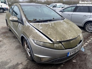 Location: Manchester - 2006 HONDA CIVIC ES I-VTEC 5 Door Hatchback REG: SY56PJV, 1799 Petrol, 6 Speed Manual Petrol, Former Keepers: 6, Keys: No, MOT Expiry date: 23/06/2025
