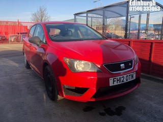 Location: Edinburgh - 2012 SEAT IBIZA S AC CR TDI 5 Door Hatchback REG: FH12OTN, Keys: Yes, MOT Expiry date: 21/05/2026, 1199 Diesel, 5 Speed Manual Diesel, Former Keepers: 3