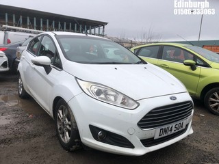 Location: Edinburgh - 2014 FORD FIESTA ZETEC 5 Door Hatchback REG: DN14SOA, Keys: No, MOT Expiry date: 13/08/2025, 998 Petrol, 5 Speed Manual Petrol, Former Keepers: 4