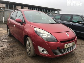 Location: Edinburgh - 2011 RENAULT GRAND SCENIC DYNAMIQUE TT MPV REG: YT61LJE, Keys: No, MOT Expiry date: 10/01/2025, 1461 Diesel, 6 Speed Semi Auto Diesel, Former Keepers: 2