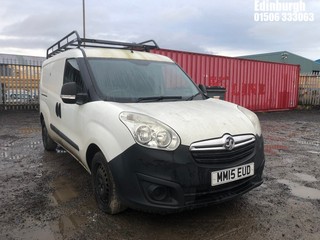 Location: Edinburgh - 2015 VAUXHALL COMBO 2300 L2H1 CDTI S/S Panel Van REG: MM15EUD, Keys: No, MOT Expiry date: 04/02/2026, 1598 Diesel, 5 Speed Manual Diesel, Former Keepers: 2