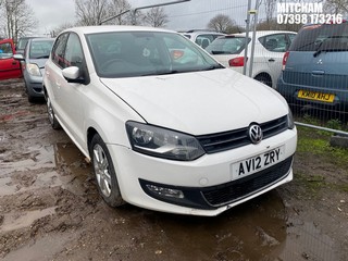Location: Mitcham - 2012 VOLKSWAGEN POLO MATCH 60 5 Door Hatchback REG: AV12ZRY, Keys: No, MOT Expiry date: 25/10/2025, 1198 Petrol, 5 Speed Manual Petrol, Former Keepers: 5