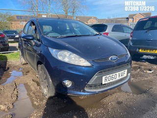 Location: Mitcham - 2010 FORD FIESTA ZETEC 5 Door Hatchback REG: RO60VAF, Keys: No, MOT Expiry date: 15/11/2025, 1242 Petrol, 5 Speed Manual Petrol, Former Keepers: 4