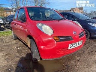 Location: Mitcham - 2004 NISSAN MICRA S 3 Door Hatchback REG: GK54WTN, Keys: No, MOT Expiry date: 19/12/2024, 1240 Petrol, 5 Speed Manual Petrol, Former Keepers: 2