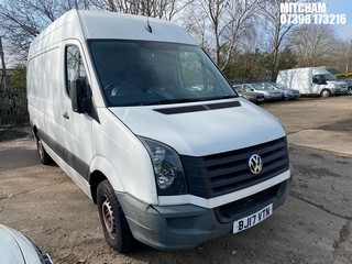 Location: Mitcham - 2017 VOLKSWAGEN CRAFTER CR35 TDI BMT Panel Van REG: BJ17VTN, Keys: No, MOT Expiry date: 02/10/2026, 1968 Diesel, 6 Speed Manual Diesel, Former Keepers: 3